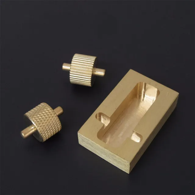 Brass Edge Dye Oil Roller For Leather Craft DIY Gold Straps And Other Projects