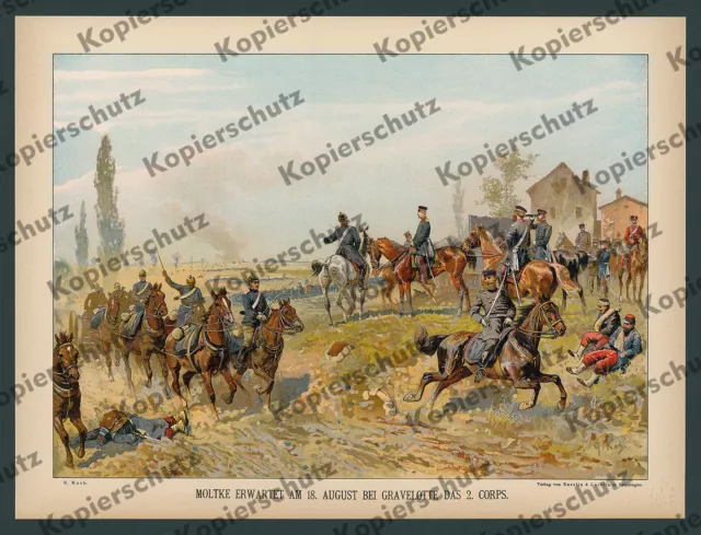 Georg Koch Moltke Heerführer Schlacht Gravelotte General Fransecky II.Korps 1870