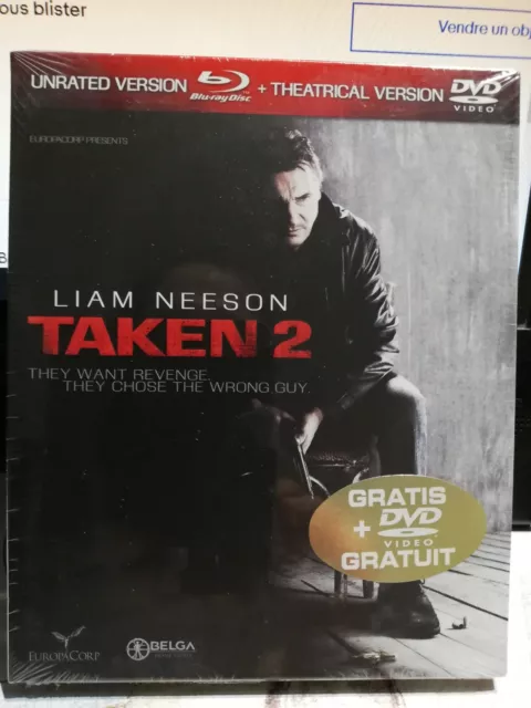 Blu-Ray+Dvd Taken 2 Liam Neeson 2012 Bon Film Mafia Sous Blister