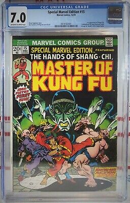 🌟 CGC 7.0 SPECIAL MARVEL EDITION #15 🔑 1st SHANG-CHI MASTER OF KUNG FU 1973