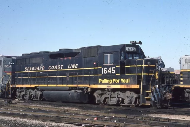 ORIGINAL 1985 RAILROAD SLIDE SEABOARD COAST LINE 1645 Bedford Park ILLINOIS CSX