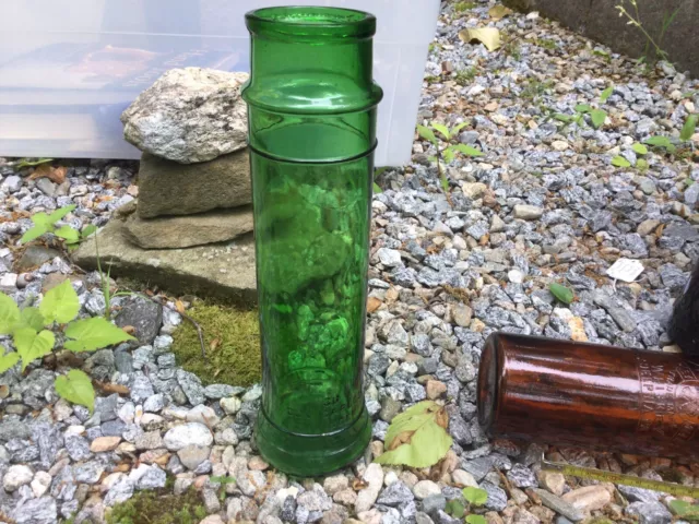 Antique 1894 Don Carlos Emerald Green Condiment Bottle Jar No Reserve