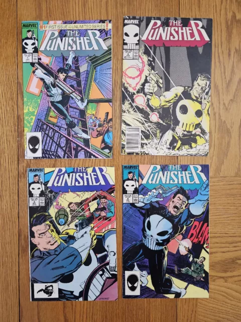 The Punisher Volume 2 (1987) #1-4 High Grade Marvel MCU Frank Castle