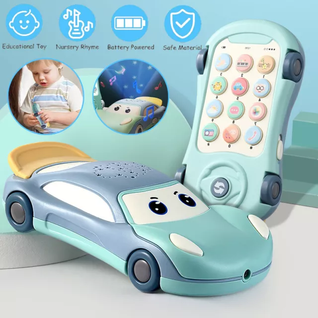 Baby Musikspielzeug Telefon Spielzeug Auto Sternenprojektor Handy Lernspielzeug