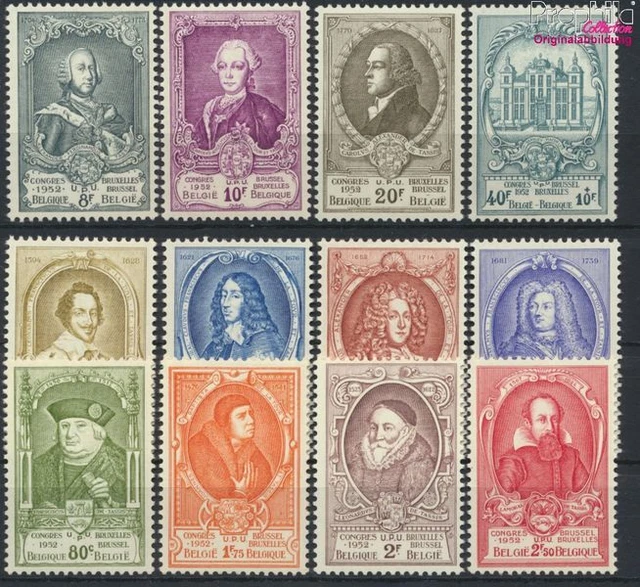 Belgique 929-940 neuf 1952 po (9910626