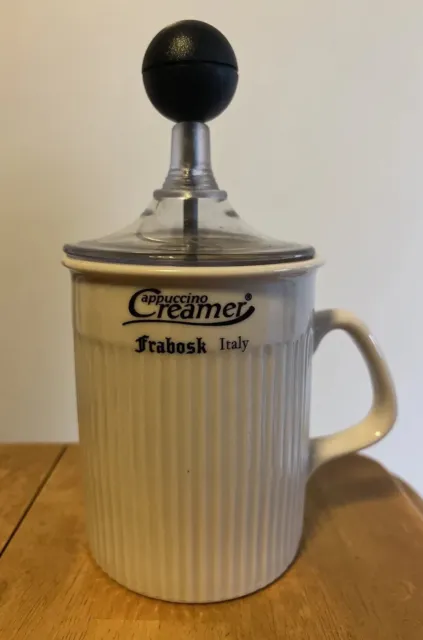 Frabosk Porcelain Cappuccino Creamer Milk Frother Mug Italy for Sale in  Miami, FL - OfferUp