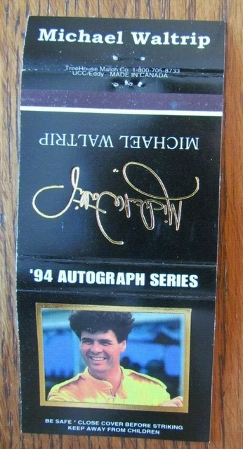 Nascar Racing Car Driver Michael Waltrip Matchbook Cover Empty 1994 Matchcover D