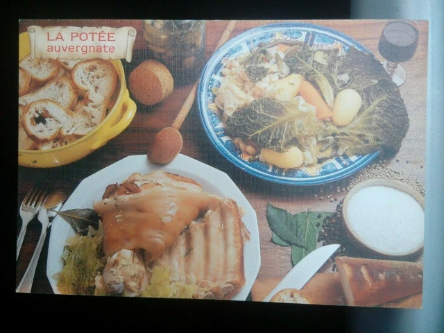 Cpsm Cpm Recette La Potée Auvergnate Éditions De Luxe Bos