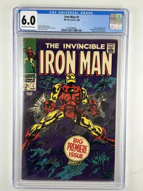 Iron Man #1 1968  Marvel Silver Age- First issue CGC 6.0