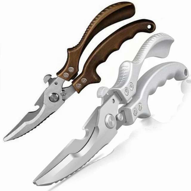 Geflügelschere Aus Edelstahl – 25,5 Cm, Scharf, Mit Gezacktem Rand Für Hähnchen, Knochen, Fleisch & Gemüse
