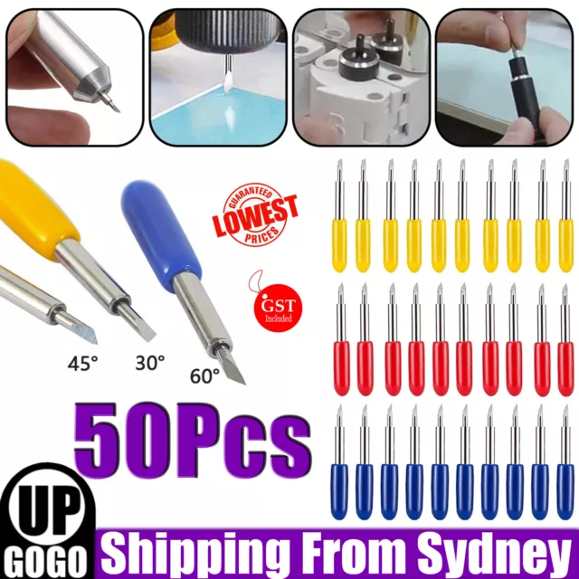 50Pcs 30° 45° 60° For Roland Blades Cutting Plotter Vinyl Cricut Cutter Tool AUS