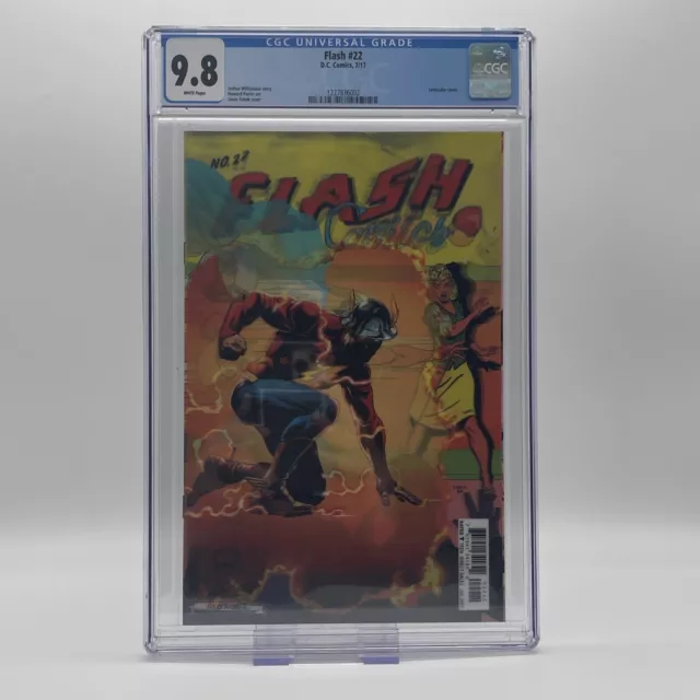 DC Comics Flash #22 Lenticular 3D Variant Graded Cover CGC 9.8 Comic