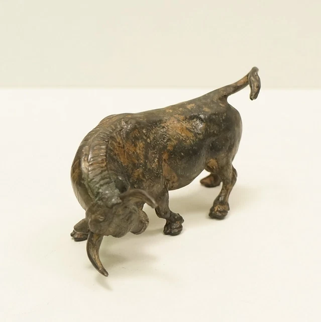 Estatua Tauro Fauna Toreo Art Deco Estilo Art Nouveau Estilo Bronce sólido 2