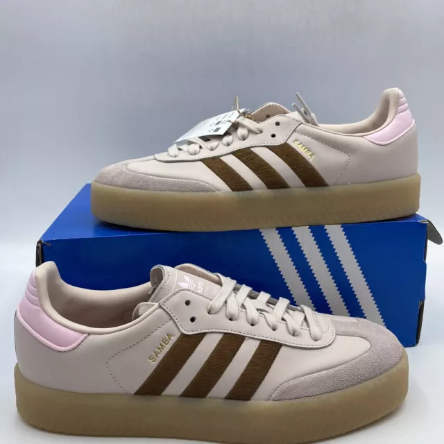 Adidas Sambae Athletic Shoes In Pink/Brown (ID3737) -Women's Size 11