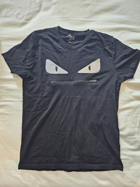MENS GENUINE FENDI t shirt bugs zip mouth size 54 130.00 PicClick UK