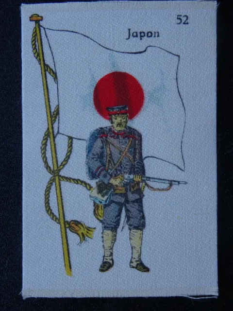No.52 JAPAN Flag & Soldiers (Silk) by La Favorita (Canary Islands) 1915