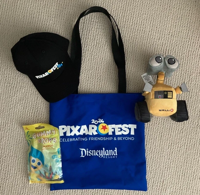 DISNEYLAND PIXAR FEST 2024 Goodie Bag Walle Plush, Candy & Hat 24.99