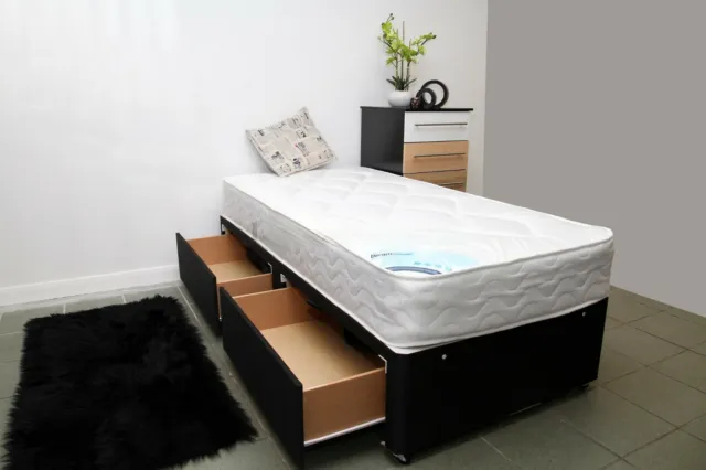 Complete Divan Bed. Choose Base Colour and Storage. Mattress Optional.