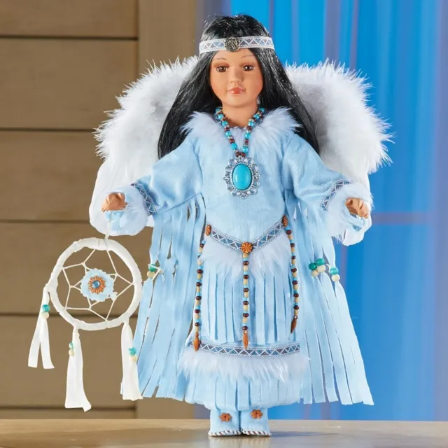 Heritage Signature Collection Porcelain Angel Native American Doll With Box