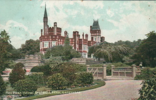 1908 VINTAGE The Park House Saltwell Park Gateshead POSTCARD to Beckenham