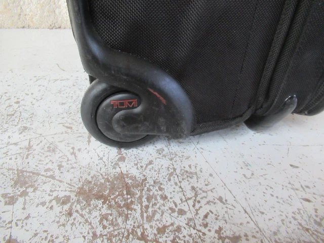 TUMI Alpha 22" Expandable Carry On Rolling Wheeled Luggage Black Model 22022DH 7