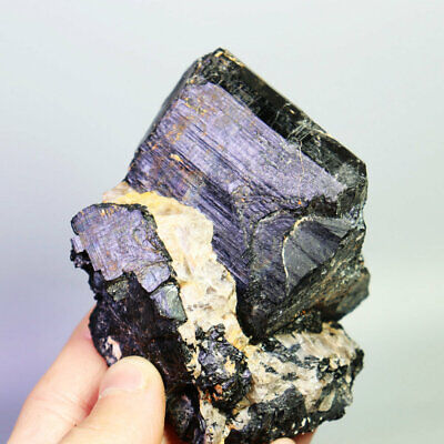 389g Natural Black Tourmaline Crystal Stone Gem Original Mineral Specimen