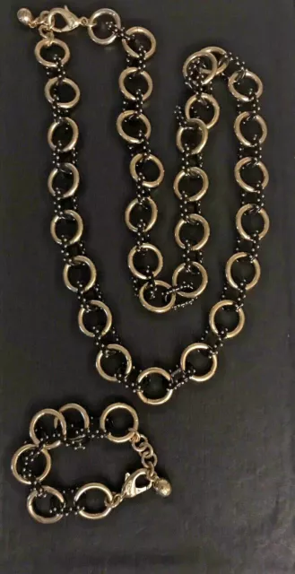 Trafero Link Necklace Bracelet Lulu Frost Jewelry Lot RARE FIND! 3