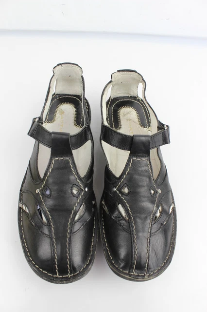 Tongs BALDININI En Cuir Noir Avec Strass - Pointure 37, Pieds Nus, Très Bon état