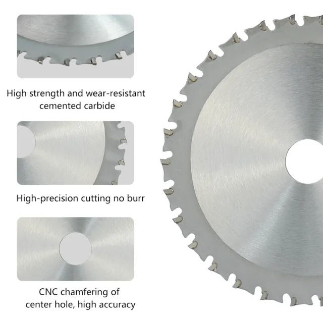 TCT Circular Saw Blade Carbide Tipped Metal Cutting 136/165/305/355mm for Steel 3