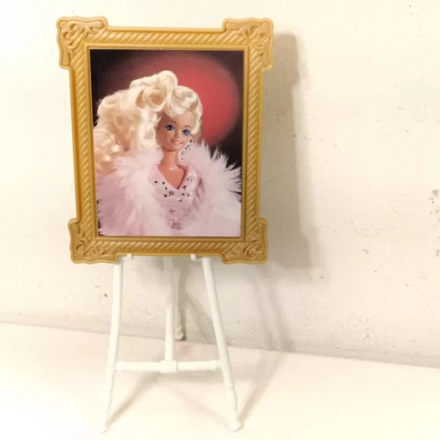 Vtg 1989 Superstar Barbie Piano Concert Portrait & Easel Only Arco Mattel 3