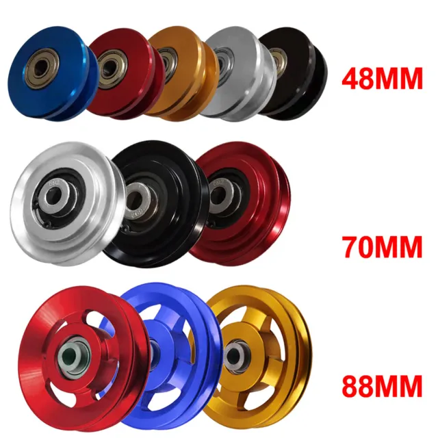 Universal Bearing Pulley Wheel Cable Gym Fitness Equipment Part 48MM 70MM/88MM