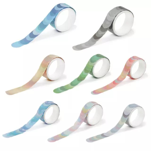 MASKING TAPE ROUND Stickers Label Adhesive Tape Colorful Dots Washi
