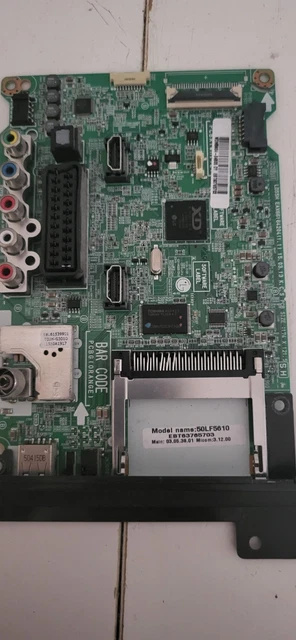 Carte Mère TV LG EAX66164204 – Pour Modèles 50/55/42LF5610 – Occasion