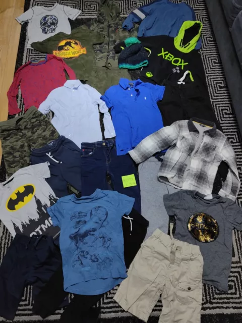 #073💙 Huge Bundle Of Boys Clothes 6-7years NEXT GEORGE RALPH JURASSIC WORL XBOX