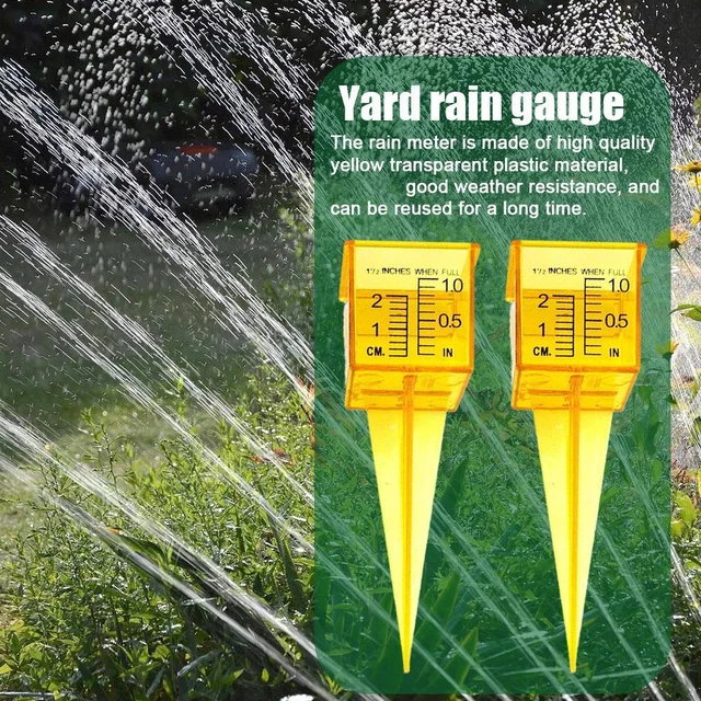 1*PLASTIC RAIN GAUGE Ten Pack Rain Gauge/Sprinkler Gauge Mouth