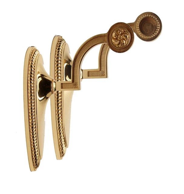 Pair of Brass Traditional Towel Bar Brackets