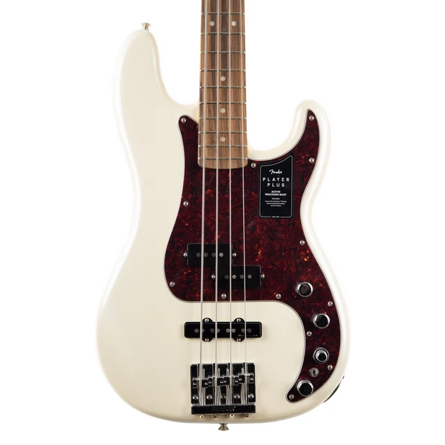 Utilisé Fender Lecteur Plus Précision Basse Pau Ferro - Olympique Perle