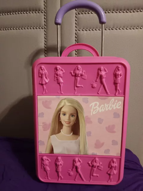 Mattel Barbie Doll Trunk Case Accessory Storage Travel 2000 Clothes USA