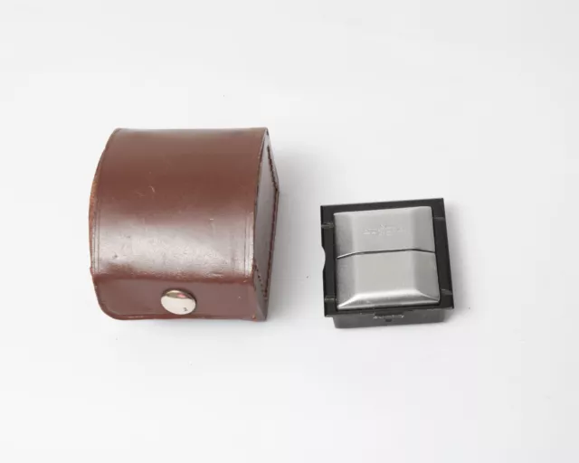 Wirgin Edixa Waist Level Finder / Buscador de pozos de luz con estuche de cuero n.227