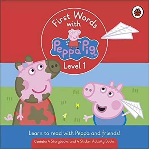 Peppa Pig Book First Words Story Book Level 1 Box Set Learning Fun Baby Toddler