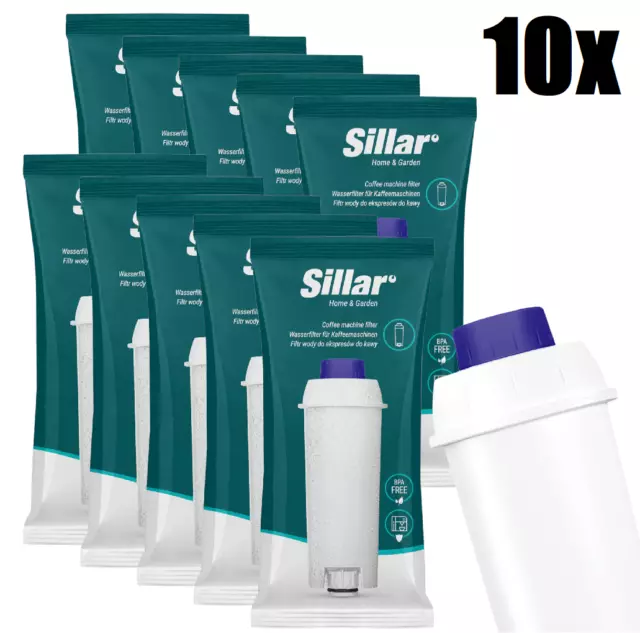 10x filtres a eau Sillar remplacement de Delonghi SER3017 DLSC002