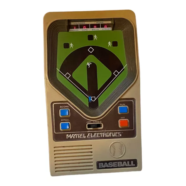 VINTAGE 1978 MATTEL Electronic Baseball Handheld Travel Game