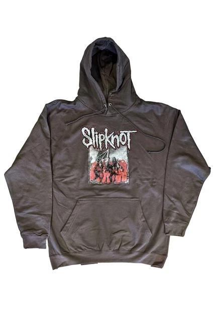 Slipknot Hoodie Self-Titled Band Logo new Official Unisex Grey Pullover