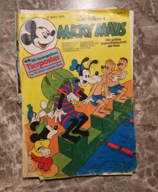 2 Mickey Mouse Hefte - Sammlung - 1976