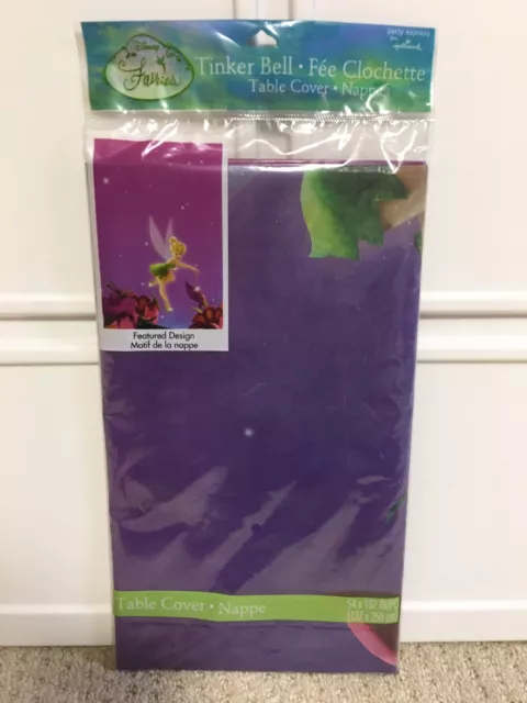 NEW Tinker Bell Disney Fairy Pixie Birthday Party Decoration Plastic Tablecover