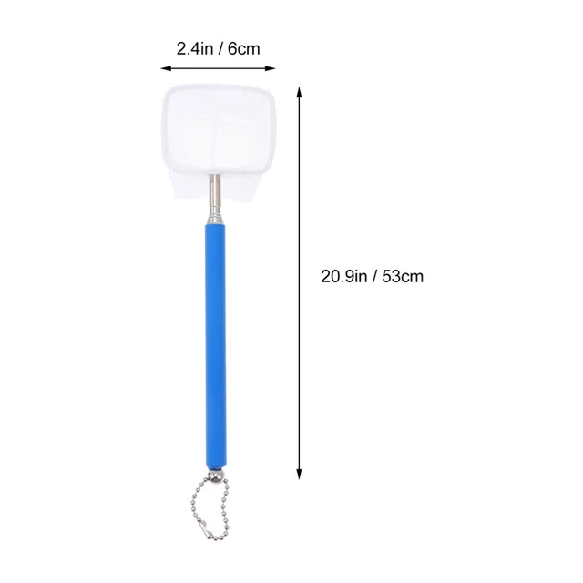 2Pcs Aquarium Fischernetz Erweiterbar Griff Garnelen Net 6