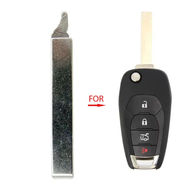 Uncut Remote Flip Key Blade Insert Key Replacement for Chevrolet Cruze