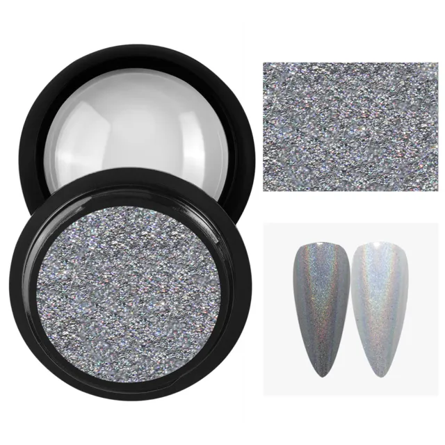 Nail Art Powder Holographic Glitter Silver Chrome Mirror Dust Nail Art Pigment