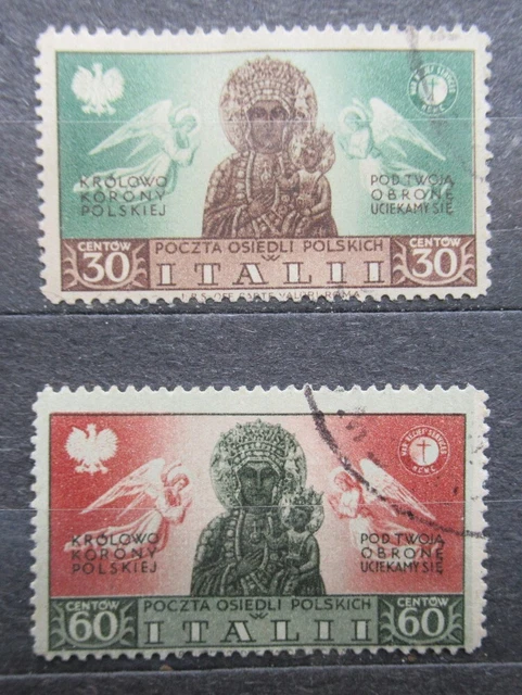 Poczta Osiedli Polskich w Italii 2 Briefmarken 1946
