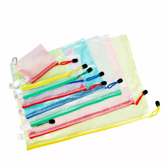 A3 Plastic Zippy Bags Zip Protective Storage Document Folder Wallet Sleeve File 3